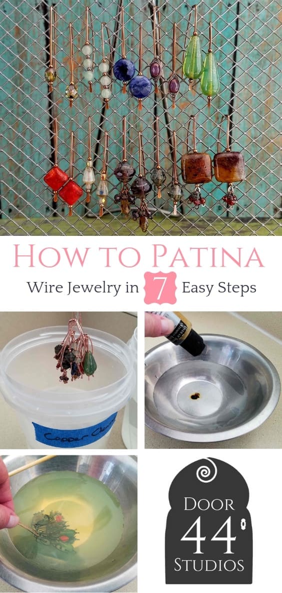 Are you nervous about using patina to antique your wire jewelry? Let me walk you through my easy 7-step patina process. And you'll be confidently antiquing your wire jewelry in no time!