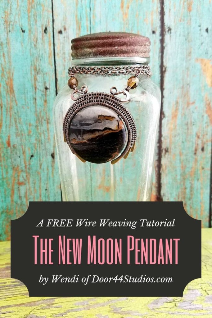 The dark and moody New Moon Pendant is the epitome of Door 44 style. Learn to create this gravity-defying wire woven pendant yourself with my latest FREE tutorial! This beginner-friendly pendant goes together quickly. Give it a try today!