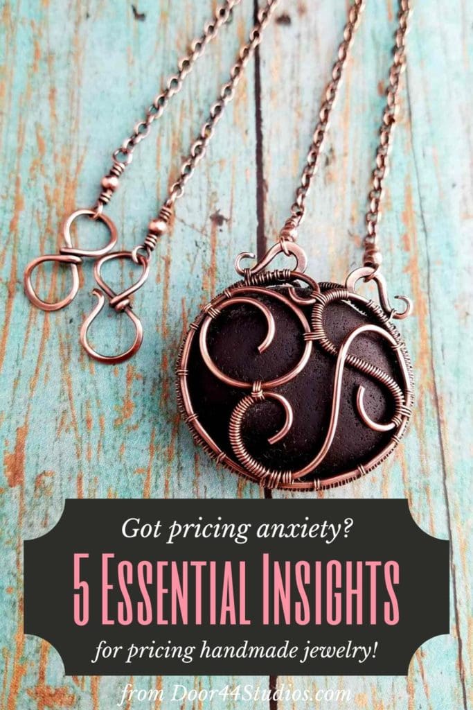 Pricing handmade jewelry is hard. But it's even harder if you don't approach it with the right mindset. These are five essential lessons that have helped me manage my own pricing anxiety. I hope they'll help you too!
