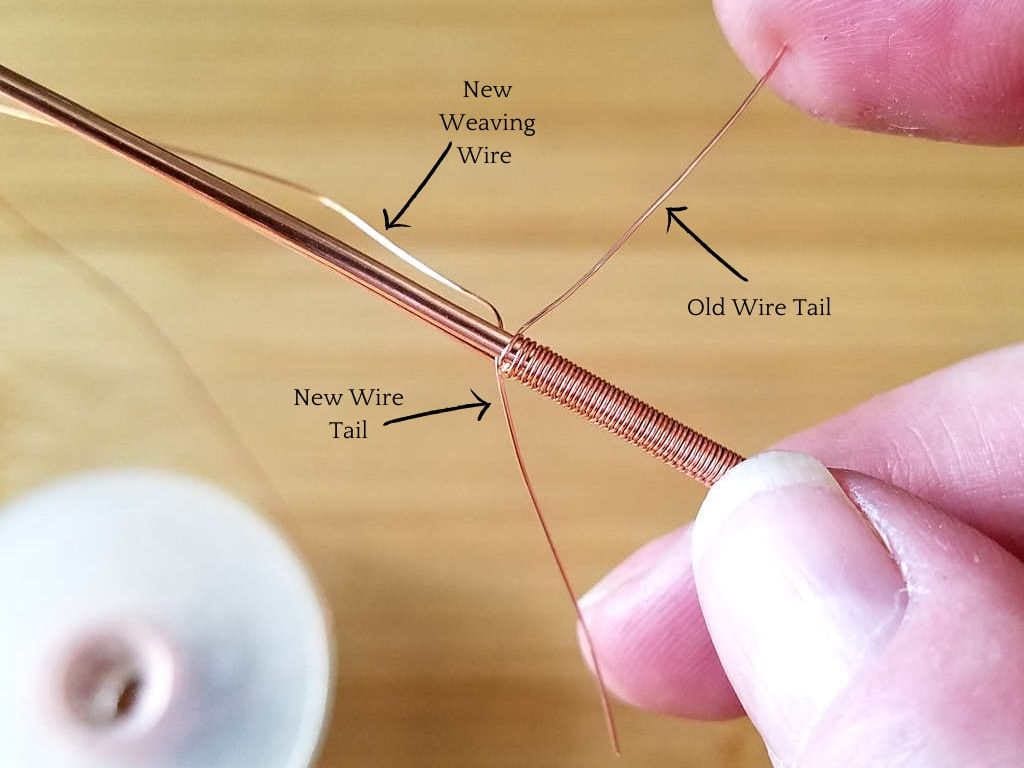 How to Add Weaving Wire Using a Seamless Splice