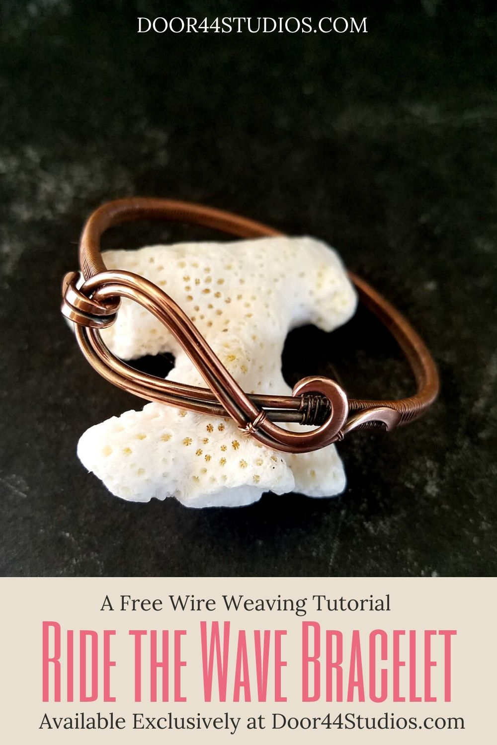 Learn to make the simple and elegant Ride the Wave bracelet with my latest free wire weaving tutorial! This project is a fun introduction to wire jewelry for beginners. And the simplicity of the design makes this bracelet just the sort of project that will help you build your wire weaving confidence!