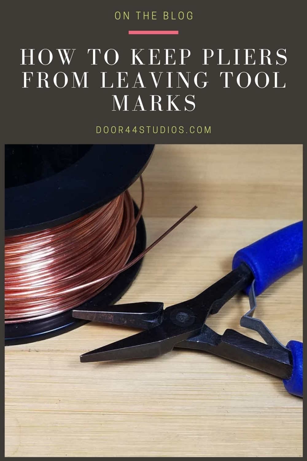 Learn how to keep your jewelry pliers from leaving marks on your wires with this free wirework basics tutorial from Door 44 Studios. The path to wire weaving mastery begins here.