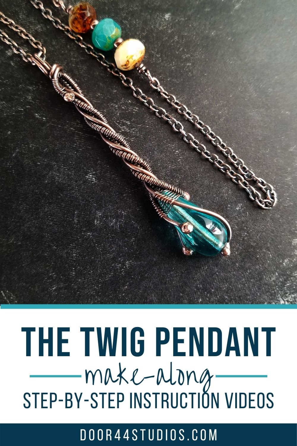 The Twig Pendant Video-Guided Make-Along Series - Pinnable Image